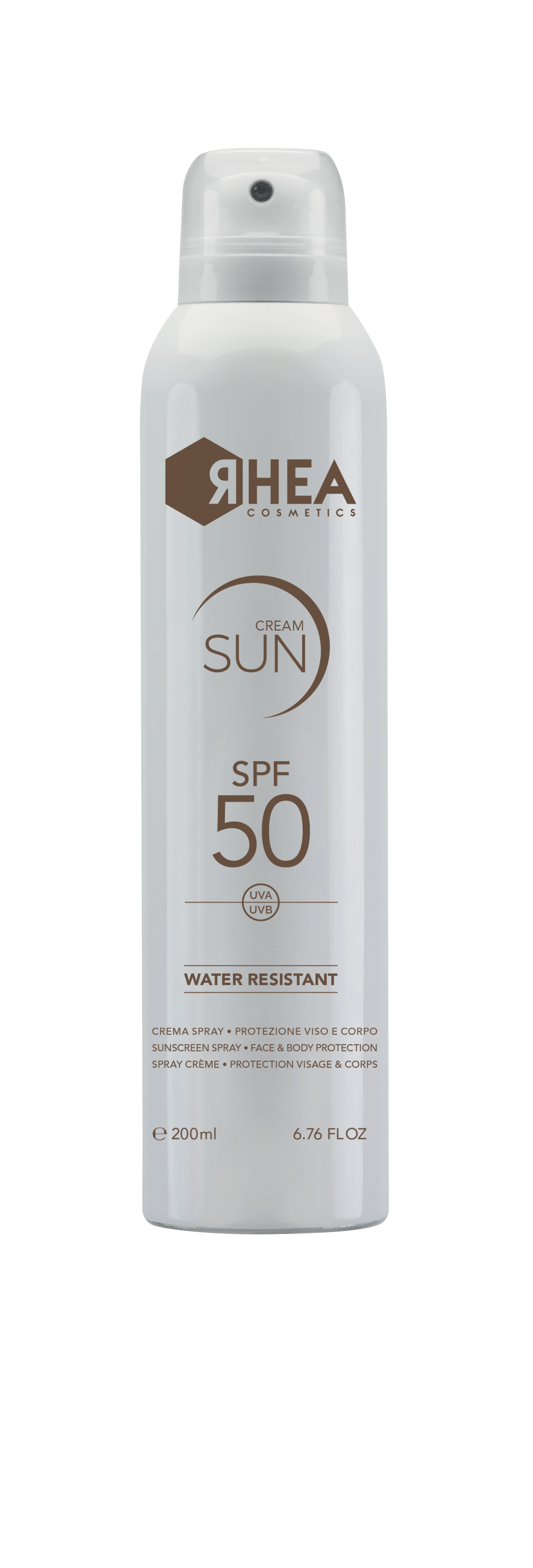 Сонцезахисний спрей для обличчя та тіла RHEA Cosmetics SPF50 RHEA Cosmetics Sunscreen Spray Face & Body SPF50